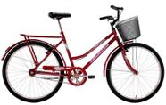 Bicicleta Aro 26 Feminina Classic V-Break com Cesta e Paralama - Dalannio Bike