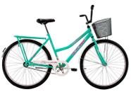 Bicicleta Aro 26 Feminina Retrô Classica Freio No Pé Cp Azul turquesa