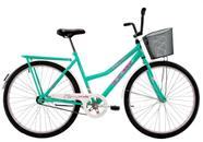 Bicicleta Aro 26 Feminina Retrô Classica Freio No Pé Cp Azul Turquesa