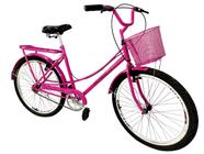 Bicicleta aro 26 feminina tipo ceci tropical retrô mary pink