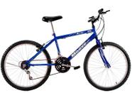 Bicicleta Aro 26 Masculina Adulto 18 Marchas Azul