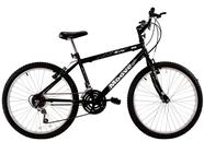 Bicicleta Aro 26 Masculina Adulto 18 Marchas Preta