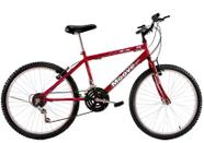 Bicicleta Aro 26 Masculina Adulto 18 Marchas Vermelha