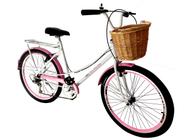 Bicicleta Aro 26 mod ceci barra forte c/ vime 6 marchas mary