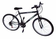 Bicicleta aro 26 mtb onix 18marchas cor preto adesivo verde