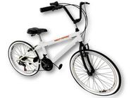 Bicicleta aro 26 mtb selim 2 molas conforto 18 marchas