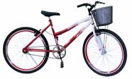 Bicicleta aro 26 onix fem s/marcha com aero cor vermelho