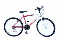 Bicicleta aro 26 onix masc 18m mtb convencional cor vermelho