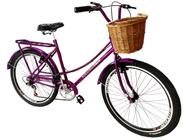 Bicicleta aro 26 tpo ceci barra forte 6 marchas c/ vime mary