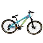 Bicicleta Aro 26 Vikingx Tuff 25 Aluminio Freio Disco Mecanico Rodas Vmaxx Cambio Importado Pneu Balão Faixa Amarelo