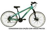 Bicicleta Aro 26 Vikingx Tuff Azul 21v Alumínio Câmbio Shimano Freio a Disco Aros Vmaxx Preto