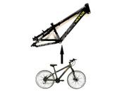 Bicicleta Aro 26 Vikingx Tuff Preta X30 21v Alumínio Freio a Disco Aros Vmaxx Brancos