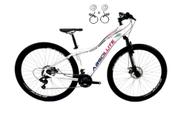 Bicicleta Aro 29 Absolute Hera Feminina 24v Freios a Disco Hidráulicos Garfo Suspensão - Branco