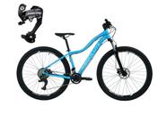 Bicicleta Aro 29 Absolute Hera Feminina 2x9 Alumínio Câmbio Traseiro Shimano Altus Garfo com Trava - Azul