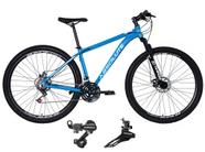 Bicicleta Aro 29 Absolute Nero 4 Alumínio 21v Cabeamento Interno Câmbios Shimano Freio a Disco - Azul