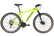 Bicicleta Aro 29 Absolute Nero 4 Alumínio 27v Freio a Disco Mecânico Garfo com Suspensão Pneu com Faixa Bege - Amarelo