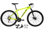 Bicicleta Aro 29 Absolute Nero 4 Cabeamento Interno 21v Alumínio Câmbios Shimano Freio a Disco Hidráulico Garfo Com Suspensão - Amarelo