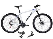 Bicicleta Aro 29 Absolute Nero 4 Cabeamento Interno 21v Câmbios Shimano Freio a Disco Hidráulico Alumínio Garfo Com Suspensão - Branco