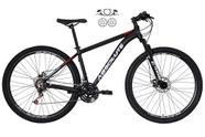 Bicicleta Aro 29 Absolute Nero 4 Cabeamento Interno 21v Freio a Disco Hidráulico Alumínio Garfo Suspensão - Preto/Vermelho