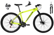 Bicicleta Aro 29 Absolute Nero 4 Cabeamento Interno 24v Câmbio Shimano Acera K7 Garfo Trava Freio a Disco - Amarelo