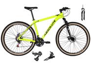 Bicicleta Aro 29 Absolute Nero 4 Cabeamento Interno 24v Câmbios Shimano Garfo com Trava Pneu com Faixa Bege - Amarelo