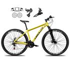 Bicicleta Aro 29 Absolute Nero 5 21v Alumínio Câmbios Shimano Freio Disco Hidráulico Garfo Suspensão - Amarelo