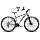 Bicicleta Aro 29 Absolute Nero 5 Alumínio 21v Câmbios Shimano Freio A Disco - Cinza