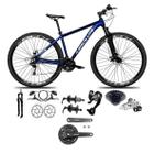 Bicicleta aro 29 Absolute Nero 5 Câmbios 27v Shimano Altus Freios Hidráulicos - Azul