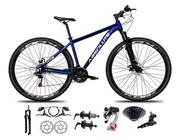 Bicicleta Aro 29 Absolute Nero 5 Câmbios Shimano 24v K7 Freios Hidráulicos Garfo Trava - Azul