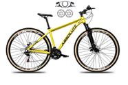 Bicicleta Aro 29 Absolute Nero 5 Freios Disco Hidráulicos 24V Garfo Suspensão Pneu Faixa - Amarelo