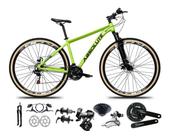 Bicicleta Aro 29 Absolute Nero 5 Shimano Altus 24v Freios Hidráulicos Garfo com Trava Pneu com Faixa - Vede