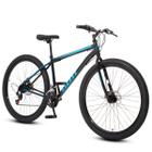 Bicicleta aro 29 Aço Carbono Preto e Azul Gott Cronos Freio A Disco 21V - GottBike