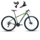 Bicicleta Aro 29 Alfameq AFX Alumínio 21v Câmbios Shimano Freio A Disco - Verde