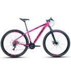 Bicicleta Aro 29 Alfameq AFX Alumínio 21v Freio A Disco Garfo com suspensão - Rosa