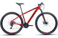 Bicicleta Aro 29 Alfameq AFX Alumínio 21v Freio A Disco Garfo com suspensão - Vermelho