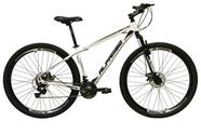 Bicicleta Aro 29 Alfameq Atx Alumínio 21v Freio a Disco Garfo Suspensão - Branco