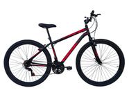 Bicicleta Aro 29 Altis 18 Marchas Freio V-Brake Preto com Vermelho - Xnova