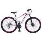 Bicicleta Aro 29 Alumínio KLS Glee Ezfire Câmbios Shimano Freio Disco Mtb 21V Feminina