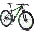 Bicicleta aro 29 Alumínio KRW Shimano 24 Velocidades Marchas Freio a Disco Suspensão dianteira K11