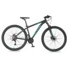 Bicicleta Aro 29 Flexus 4.0 27V Alumínio Quadro 17 Grafite/Verde/Acqua Free Action