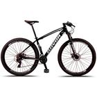 Bicicleta Aro 29 Freio A Disco Hidraúlico 27 Velocidades Alavanca Alúminio K7 Cor:cinzatamanho:19 - Ravok