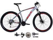 Bicicleta Aro 29 Gta Insane 12v Garfo com Trava K7 11/50 Freios Hidráulicos Kit 1x12 - Vermelho/Cinza