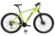 Bicicleta Aro 29 Gta Insane 24v Câmbio Shimano Acera K7 Garfo Trava Freio a Disco - Amarelo