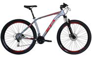 Bicicleta Aro 29 Gta Insane 24v Câmbios Shimano Freio a Disco Garfo com Trava  - Vermelho/Cinza