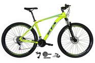 Bicicleta Aro 29 Gta Insane Câmbio Traseiro Shimano Alívio e Altus 27v Freio Hidráulico Garfo Com Trava - Amarelo