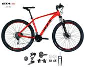 Bicicleta Aro 29 GTA Insane Kit 2x9 Gta Sunrun Freio Disco K7 11/36 Pedivela 24/38d Garfo com Trava - Vermelho