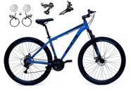 Bicicleta aro 29 Gta Nx11 24v Câmbios Shimano Freios Hidráulicos Garfo com Suspensão - Azul