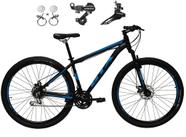 Bicicleta aro 29 Gta Nx11 24v Câmbios Shimano Freios Hidráulicos Garfo com Suspensão - Preto/Azul