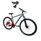 Bicicleta Aro 29 GTI Roma 24 Velocidades Aluminino MTB Câmbio Traseiro SHIMANO Freio a Disco