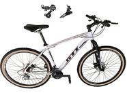 Bicicleta Aro 29 Gti Roma Alumínio 21v Câmbios Shimano Freio a Disco com Pneu Faixa Bege -